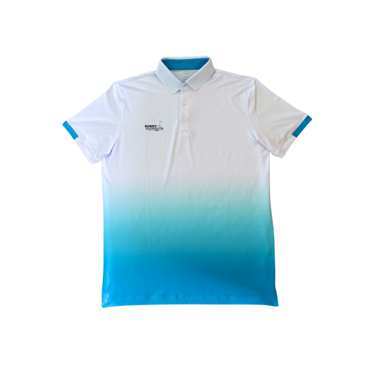 SunnyFairwaysGolf - Blue Ocean Fade Polo